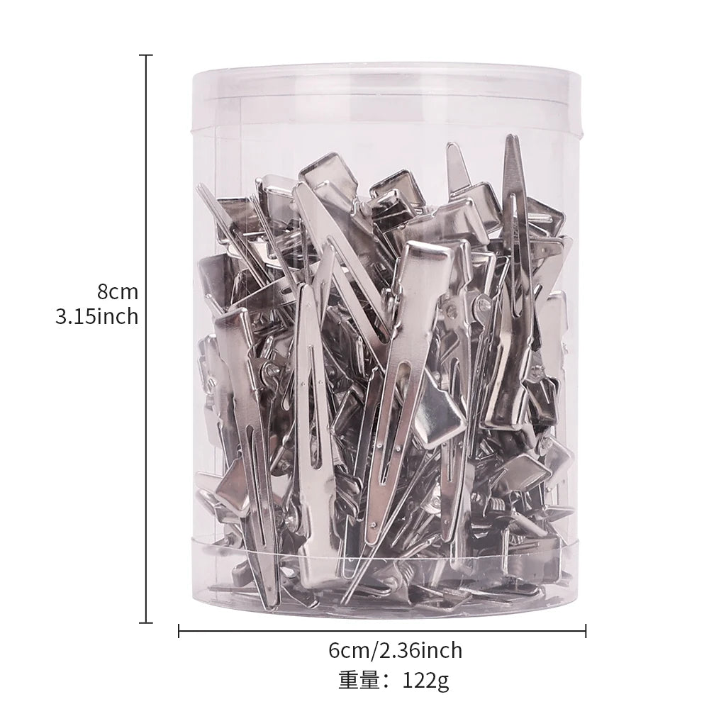 12/35/50/70/80Pcs Positioning Metal Hair Clips Hairpins for Women Styling Tools Barber Hair Cut Clamps DIY Curls for Salon