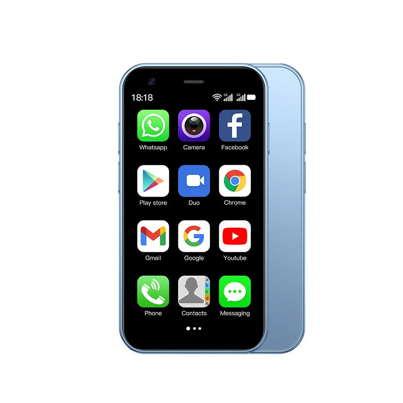 Mini Android Smartphone, Dual SIM Dual Standby, 2+16GB RAM, Android 8.1 System, GPS Supported, Touchscreen, WiFi Connectivity