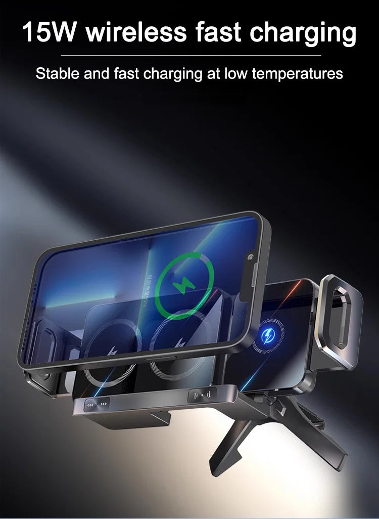 Intelligent Mobile Phone/Pad Holder Magnetic Phone Holder for Car Auto Rotating Phone Holder Wireless Car Charger