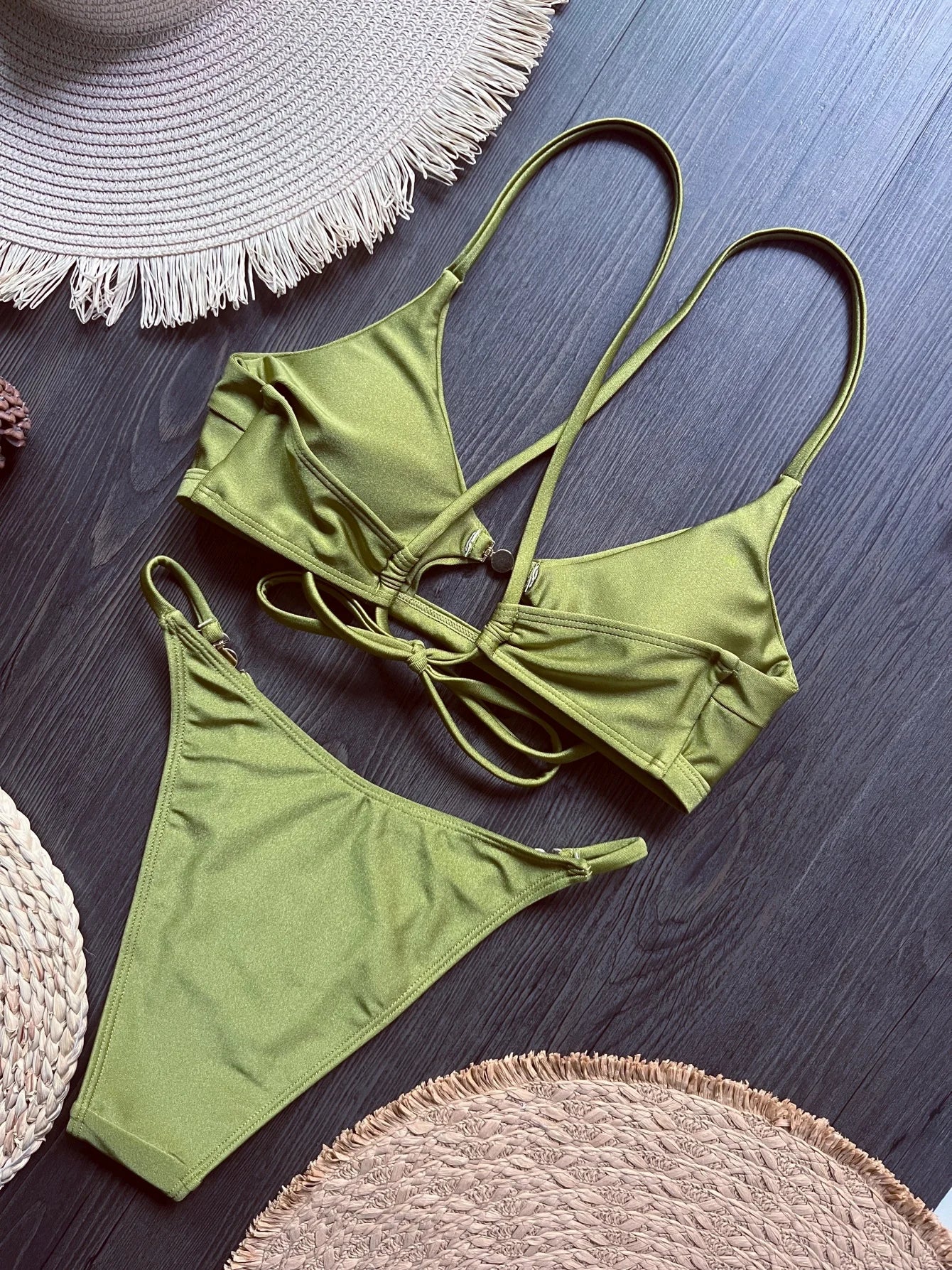 2026 Miyouj Push Up Bikinis New Two Piece Suit Bathsuit Sexy Bikini Sets Hollow Out Swimsuit String Bathwear Low Waist Swimwear