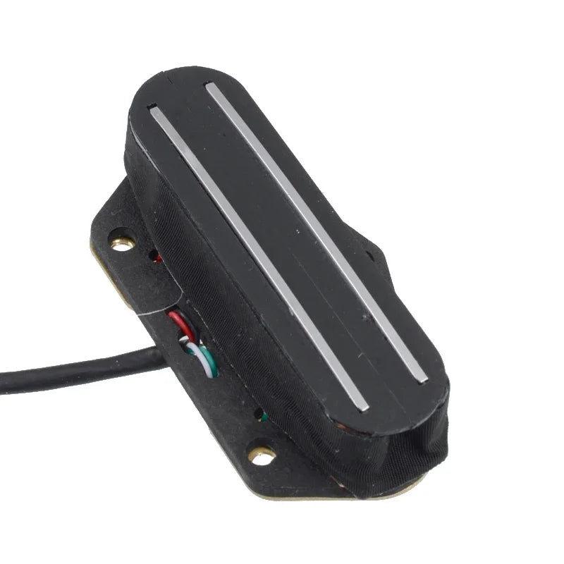 Black with Silver Dual Rail Dual Coil Magnetic Bridge Pickup Humbucker for TL Electric Guitar