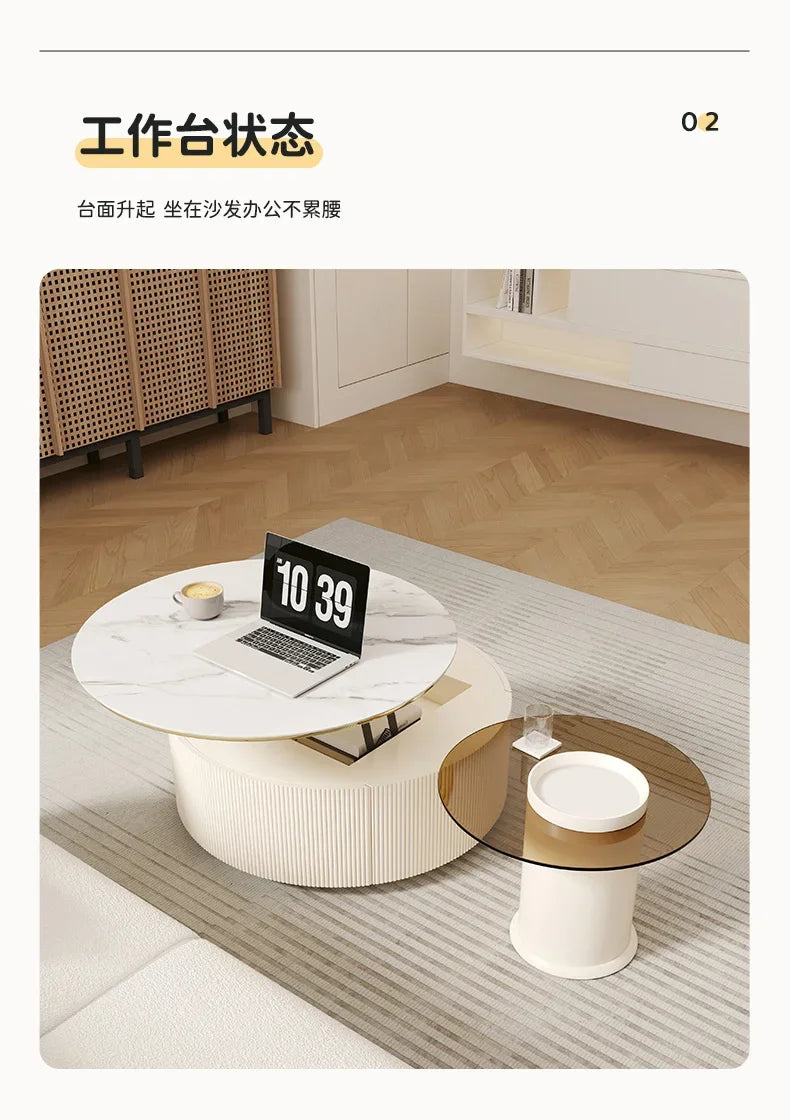 Living Room Sets Furniture Coffee Table Service Hallway Simple Aesthetic Dining Set Center Small Lifting Luxury Modern Middle Tv