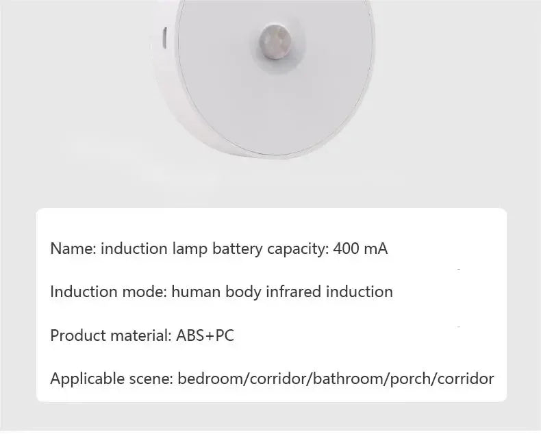 Human Intelligent Light Portable LED Night USB Charging Induction Emergency Bedside Cabinet WardrobeAutomatic Switch Lighting