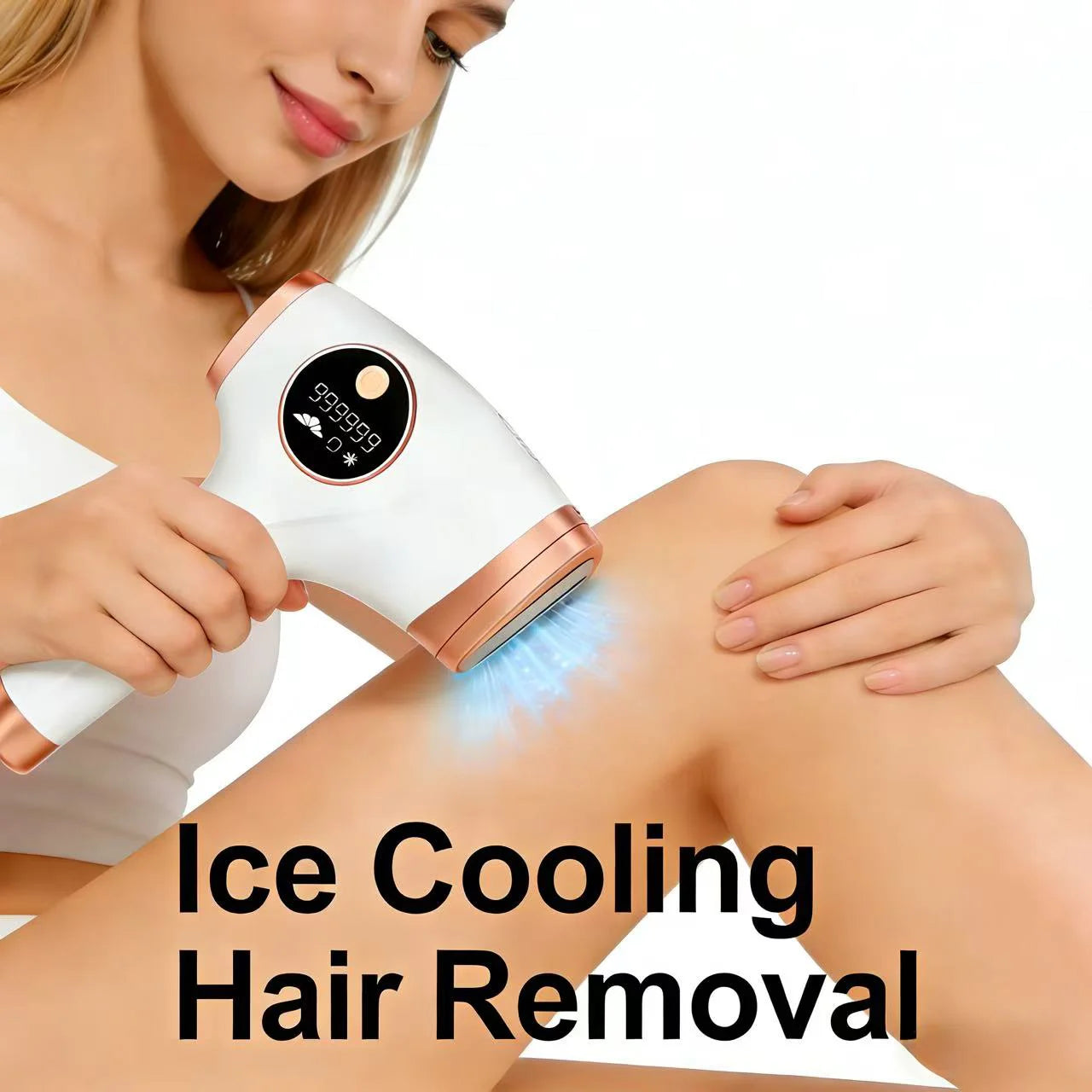 IPL Ice Cooling Hair Removal Device Painless 999999 Flashes LCD Laser Remover for Women Men