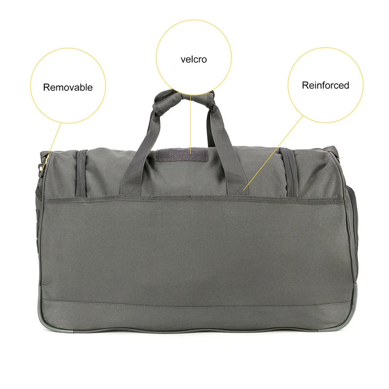 50L Travel Sports Bags Foldable Gym Bag Carry-on Luggage Duffle Bag With Shoes Compartment for Men Women 6 Colors