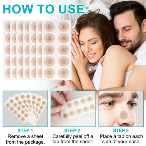 Magnetic Nasal Strips Refill Replacement Pack for Adults, Snore Relief Supply, Enhance Nasal Airflow, Help Reduce Snoring & Enjoy Restful Night Sleep