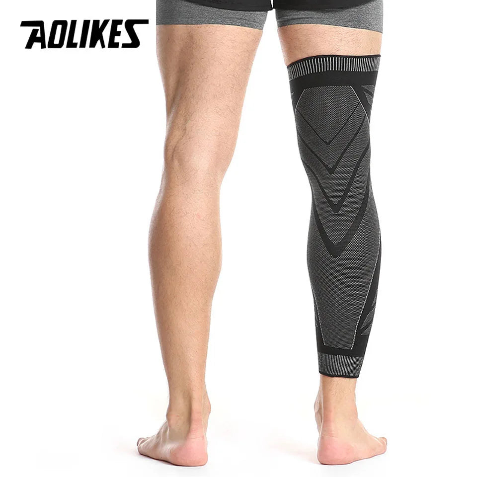 AOLIKES Long Leg Compression Sleeves,Full Leg Sleeve Long Knee Brace Knee Support Protect Basketball,Football, Knee Pain Relief