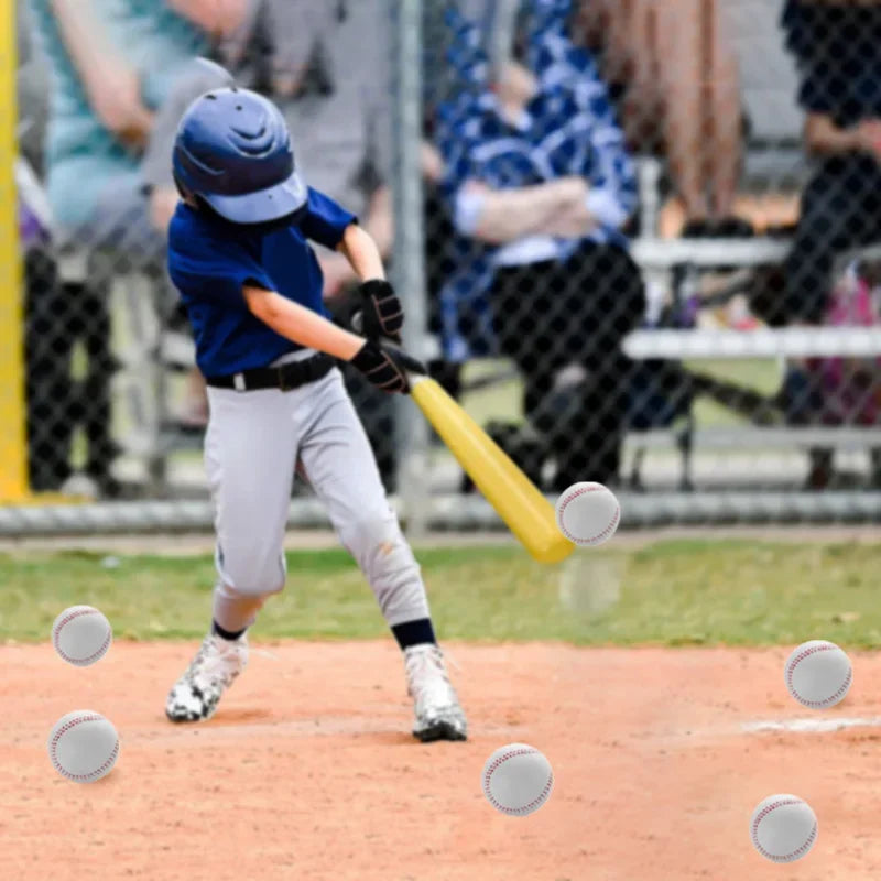 6pcs PU Soft baseball, 9cm Foam Stretch Ball, PU Foaming Sponge Ball, Bouncy Baseball Balls, Team Practice Baseball for Beginner