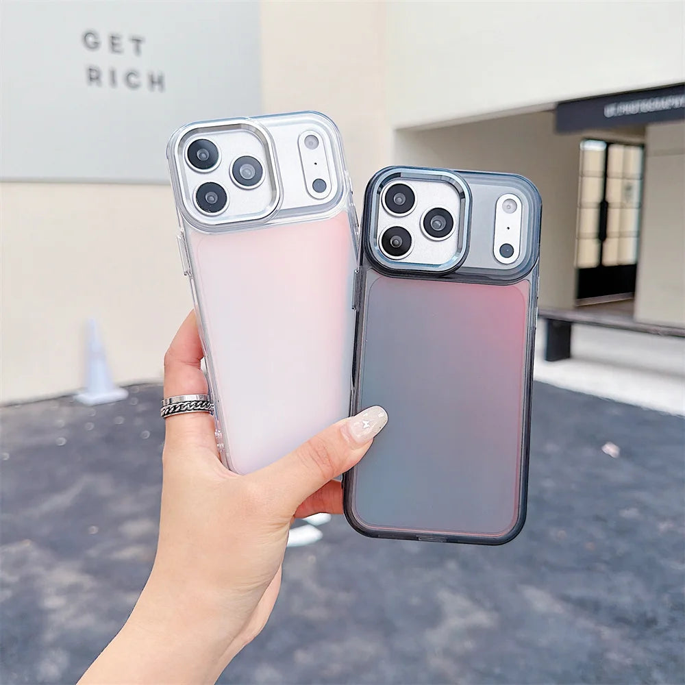 Luxury Color Chameleon Phone Case For iPhone 17 Pro Max Air 16 15 Plus 14 13 12 11  X XS Shockproof Protective Mobile Back Cover