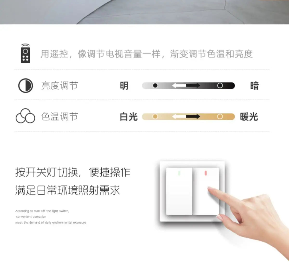 Smart sky light Bedroom study full spectrum blue sky clear sky ceiling light Access to mi home app mijia mesh xiaomi version