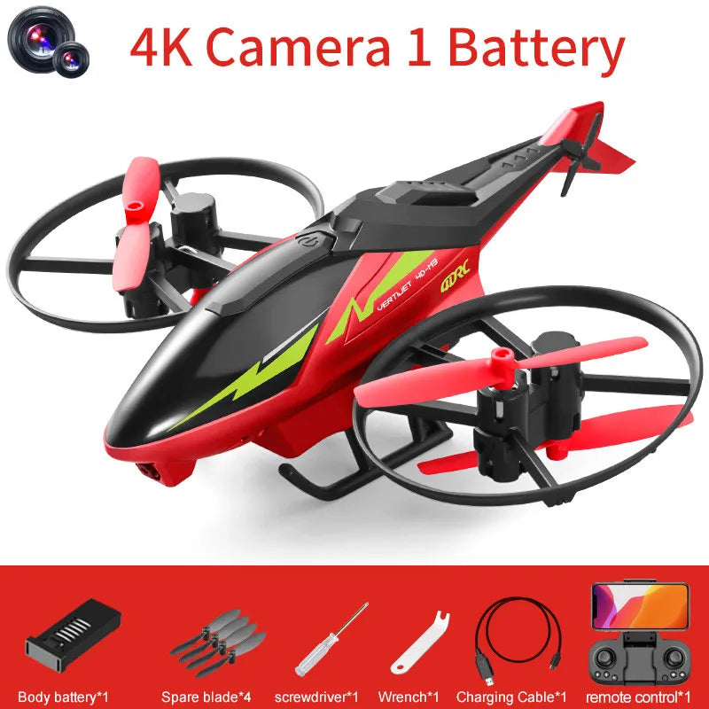 4DRC Mini M3 Drone RC Helicopter 2.4G 3D Aerobatics Altitude Hold Helicopter with Camera Remote Control drone Toys with Blue/Red