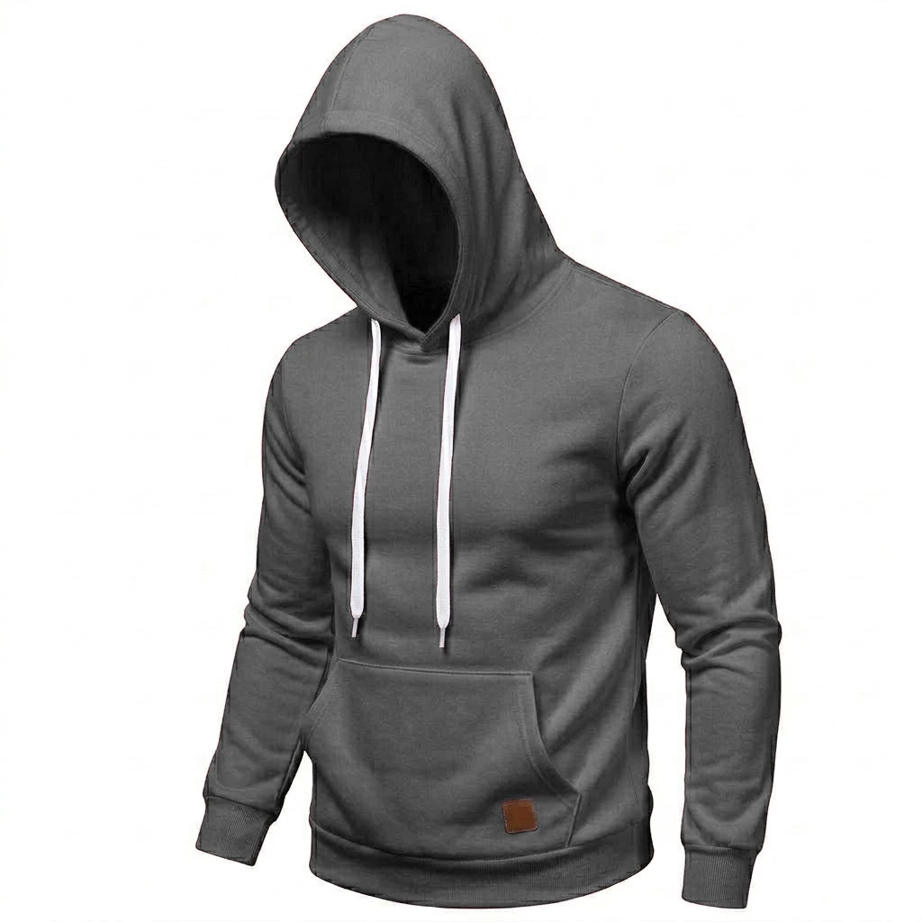 New Casual Men's Hoodie Drawstring Hoodies Male Sweatshirt Long Sleeve Coats Outdoor Streetwear Lightweight Gym Man Pullover