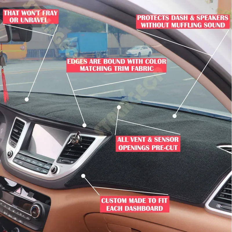 For Honda Fit Jazz 2008-2013 GE6 GE7 GE8 GE9 High Quality Dashboard Mat Dashmat Cover Pad Sunshade Carpet Accessories