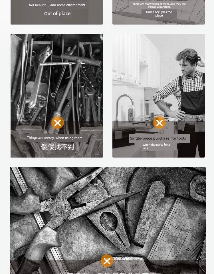 Deli Home Daily For Home Wire Cutter Hammer Lithium Electric Drill Emergency Repair Multifunctional Suit Tool H1001