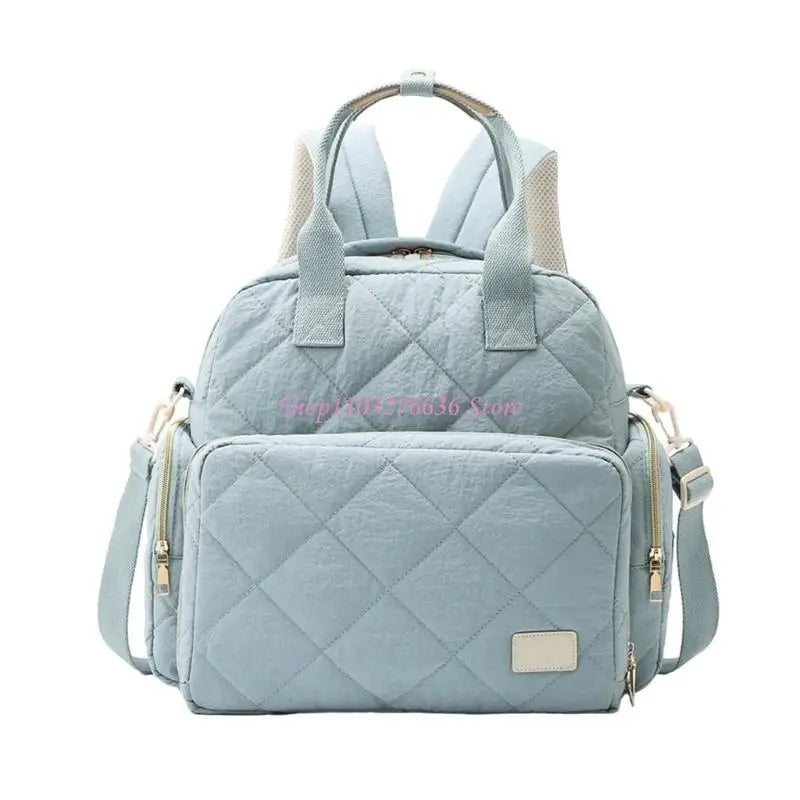 R6FD Diaper Bag Splashproof Wear Resistant Bag Handbag Large Capacity Mom Bag Travel Bag for Women Shoulder Bags Backpack