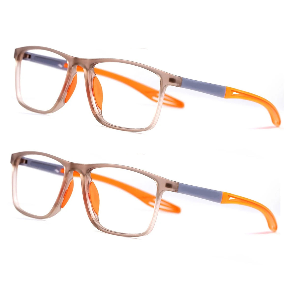 2PCS 3-in-1 Progressive Reading Glasses - Anti-Blue Light, Multifocal Lenses for Near & Far Vision, +1.0 to +3.0 Diopter