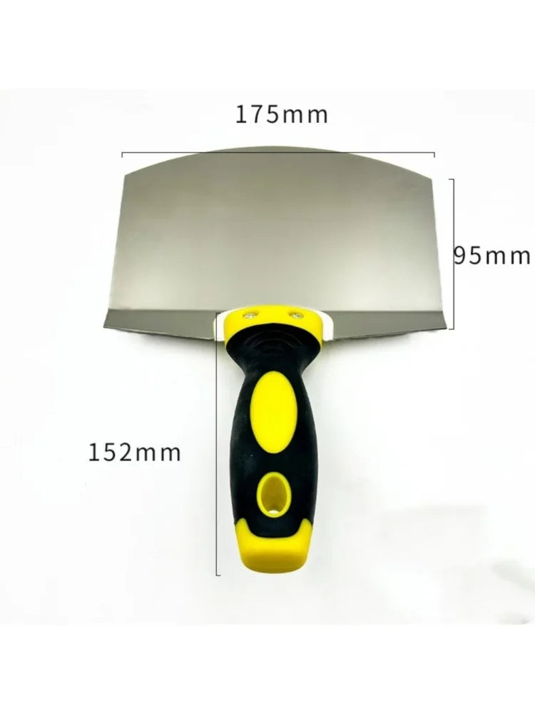 Stainless Steel Putty Knife Wall Paint Plaster Trowel Arc Ash Shovel Paint Feed Filling Scraper Blade Spatula Construction Tools