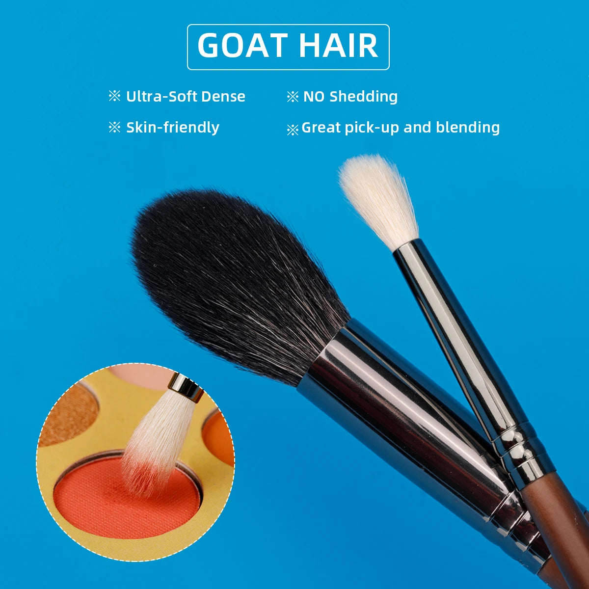 OVW Makeup Brushes Natural Hair Foundation Powder Eyeshadow Contour Professional Makeup brush Set Kit maquiagens