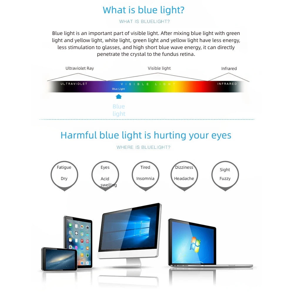 Presbyopia Glasses Men Women Automatic Zoom Reading Glasses Anti Blue Light Intelligent Progressive Eyeglasses