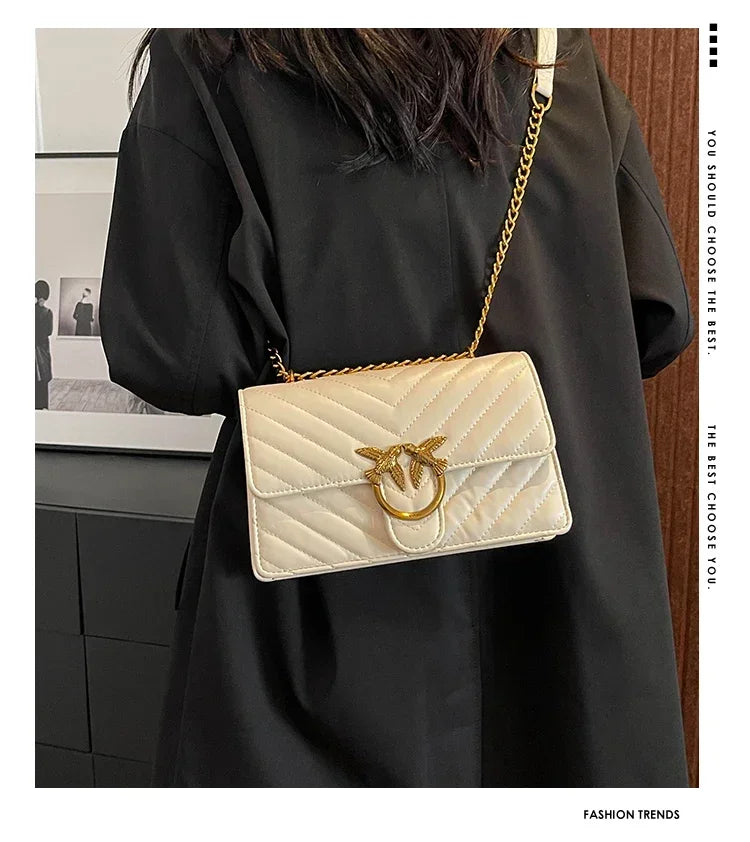 2026 high-end luxury women's handbag elegant leather handbag fashionable crossbody bag retro shoulder bag