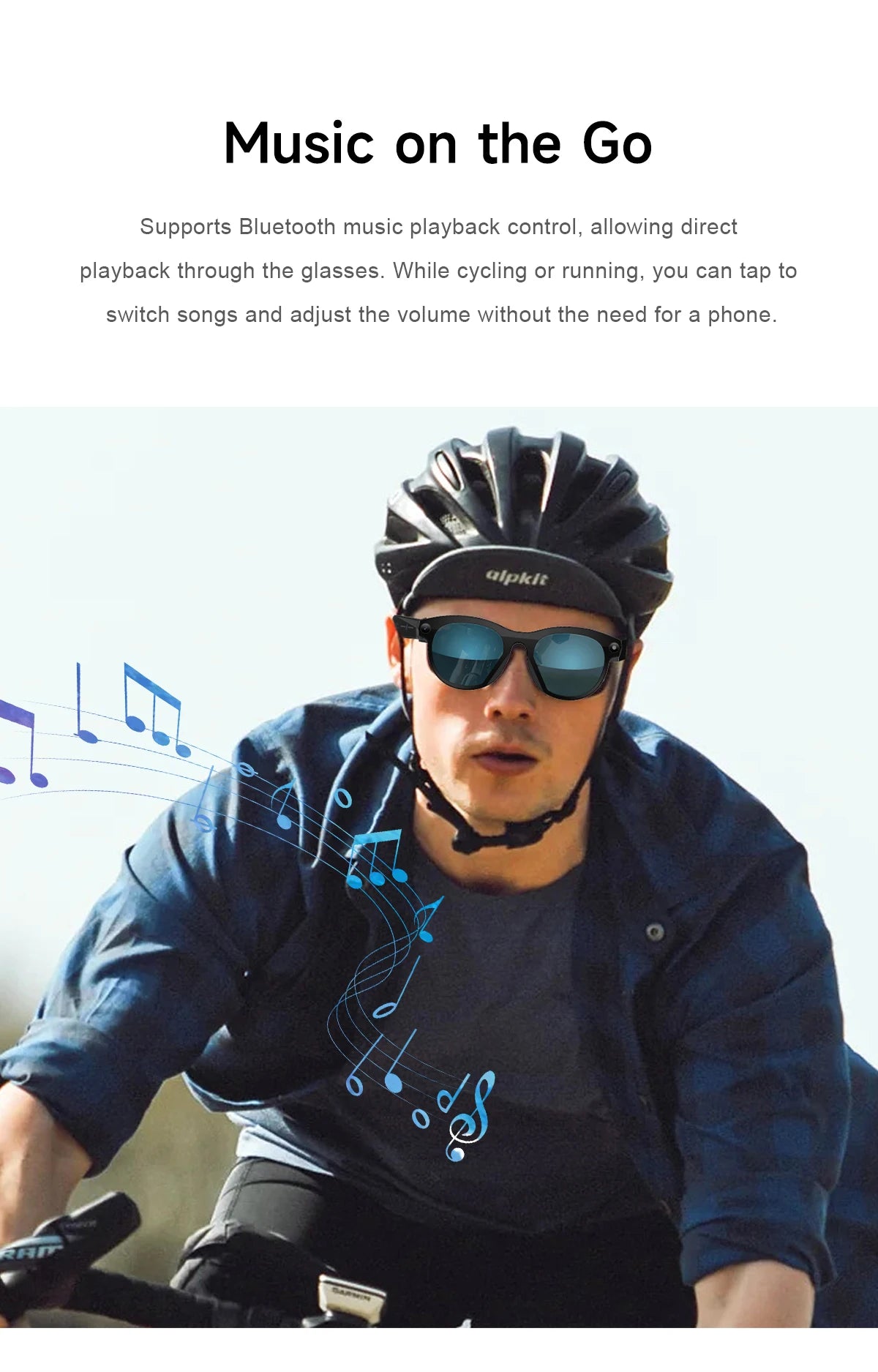 New HD AI Smart Glasses Intelligent Camera Shooting Translation Bluetooth Call LED Flashlight Intelligent Recognition Sunglasses