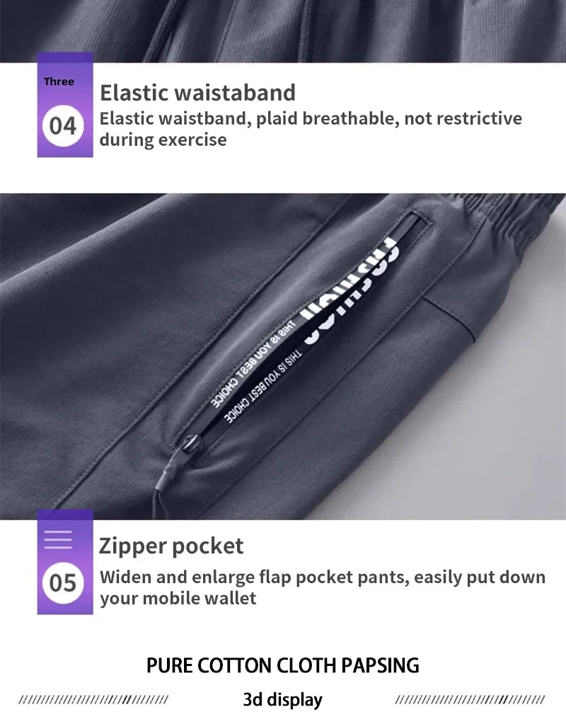 Men's Fall Running Tracksuit Casual Outdoor Quick-Dry Running Clothes for Autumn Spring Ideal Gym Track Field Sports Training