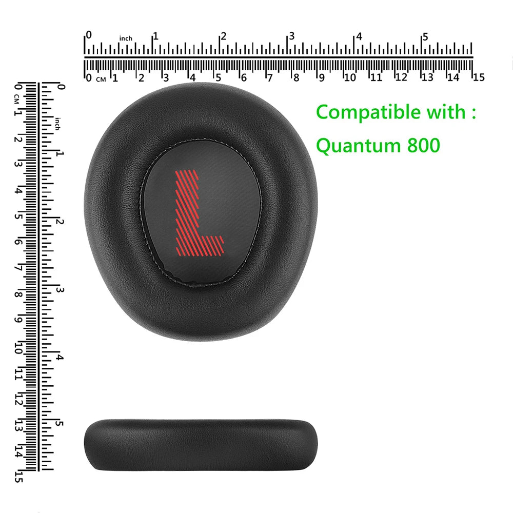1 Pair Earpads Replacement Ear Pads Potein Leather and Soft Foam Cover Ear Cushion for JBL Quantum 800 Wireless Gaming Headphone