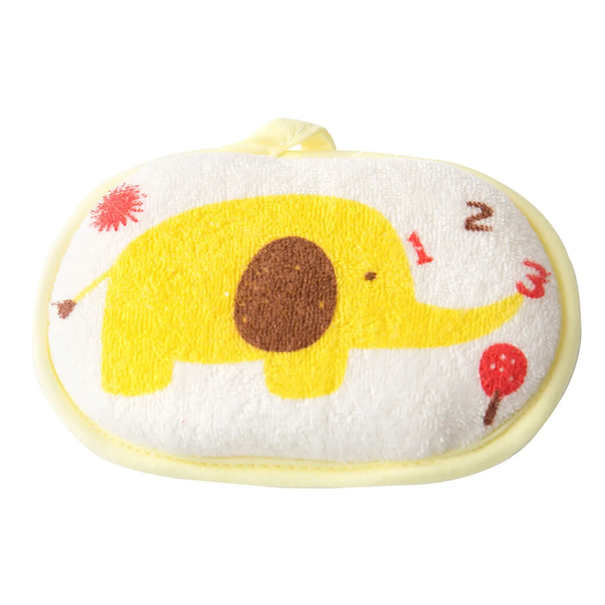 Cute Print Kids Baby Shower Bath Sponge Rub Cartoon Elephant Body Wash Towel Infant Toddle Newborn Bath Brushes Soft Rub
