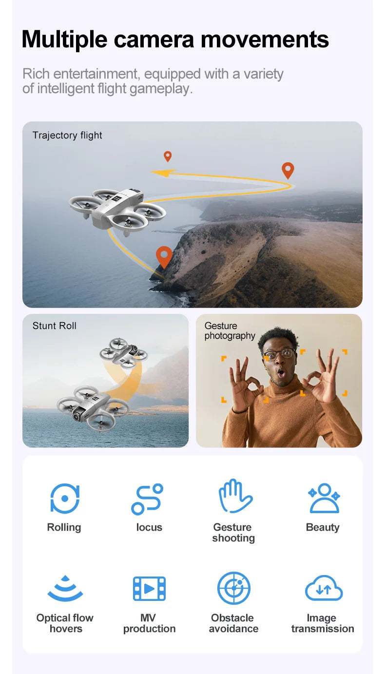 2026 NEW MINI Drone 8K 5G GPS Professional HD Aerial Photography Remote Control Aircraft HD Dual Camera Quadcopter Toy UAV