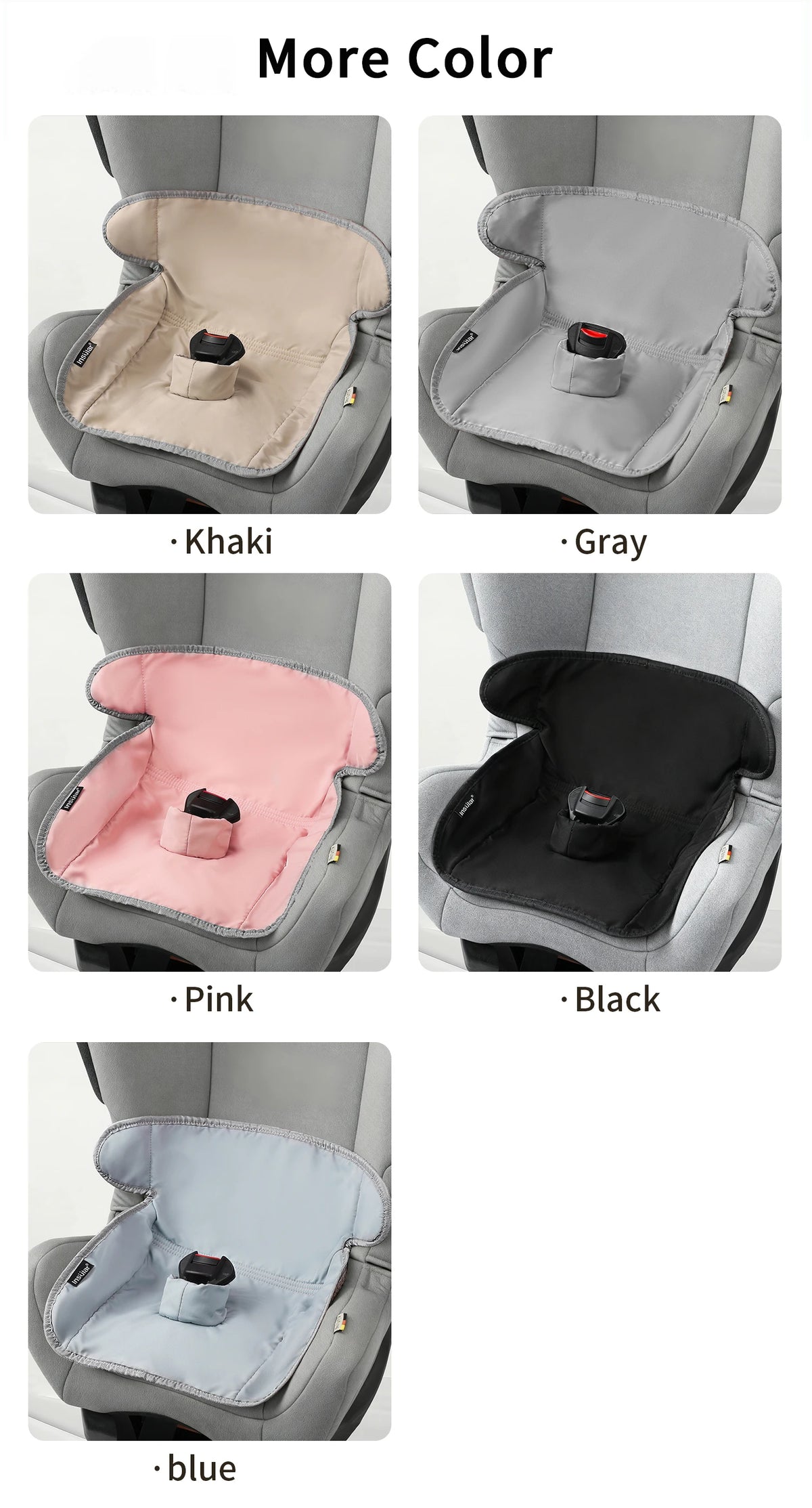 Safety Non-Slip Seat Protective Mat 3Layer Waterproof Stroller Cushion Skin-friendly Child Car Seat Multi-functional Diaper Pad