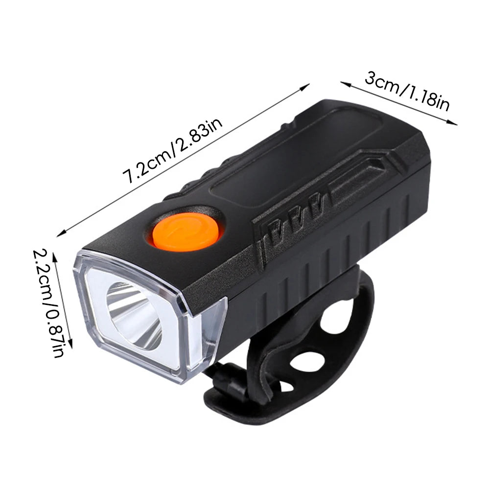 1Pc Bike Light Set Front Light With Taillight USB LED Rechargeable Waterproof Bike Headlight Bicycle Light Bicycle Accessories