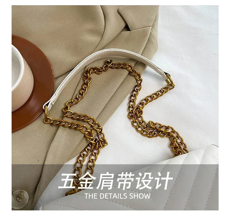 2026 high-end luxury women's handbag elegant leather handbag fashionable crossbody bag retro shoulder bag