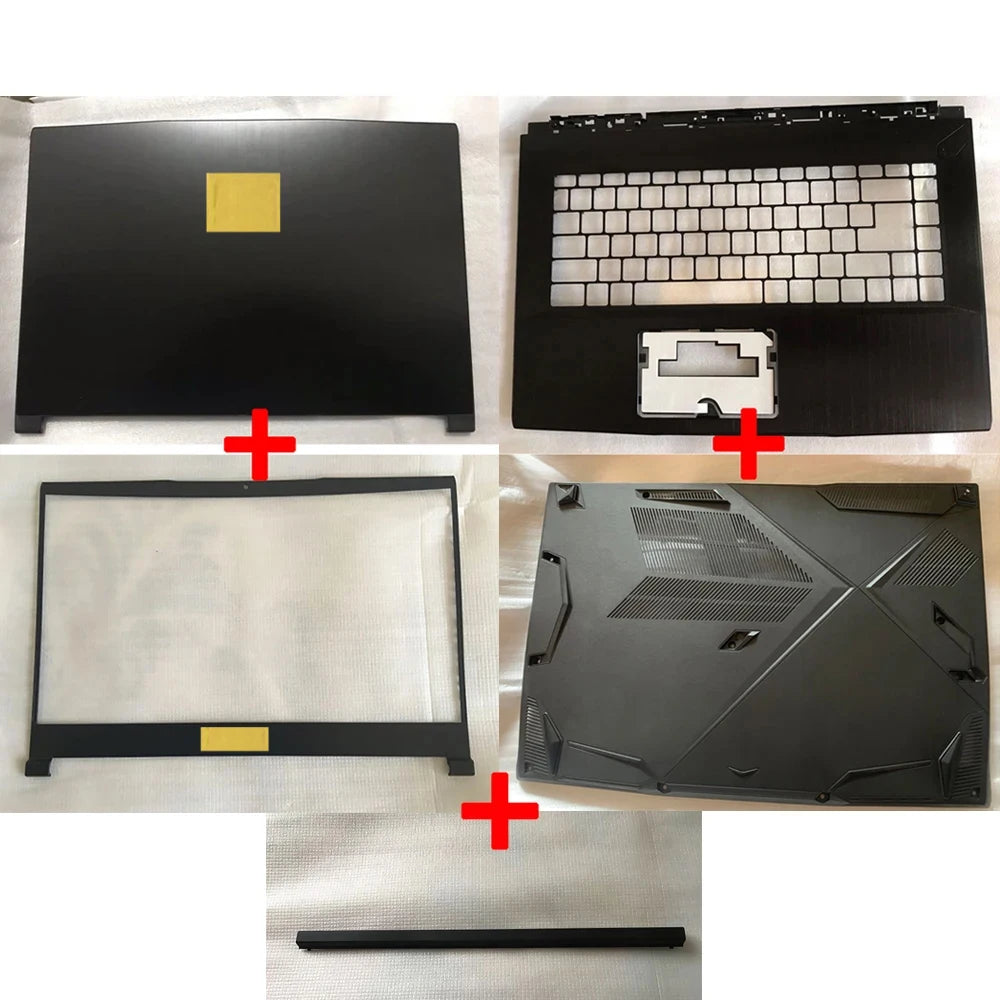 Laptop shell for MSI GF63 GF63VR 8RC 8RD MS-16R1 upper coverl screen border palm rest bottom shell lower cover hinge case