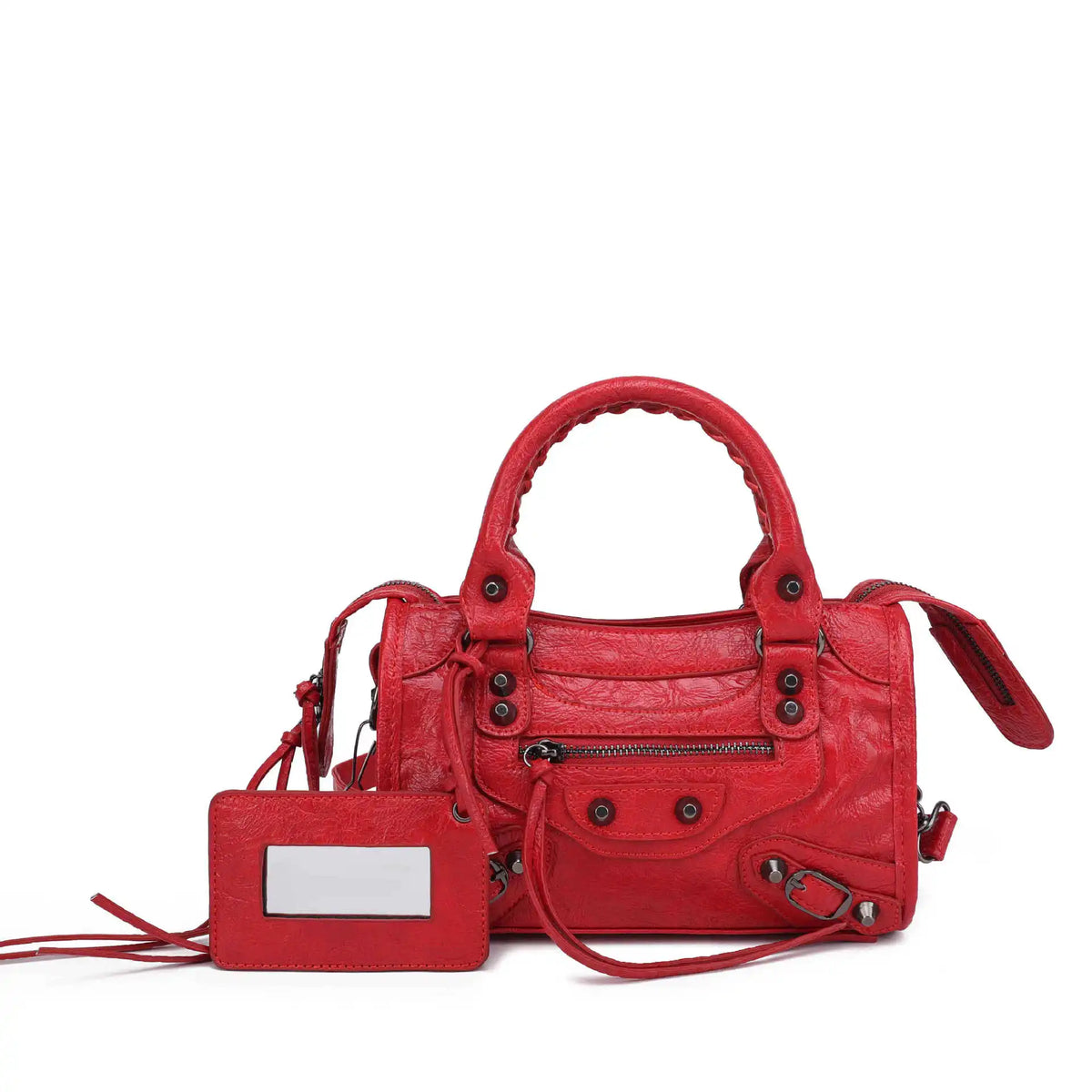 Luxury Designer City Motorcycle Shoulder Tote Bag for Women Large Capacity Autumn Winter Handbag Crossbody Stylish Women's Bag