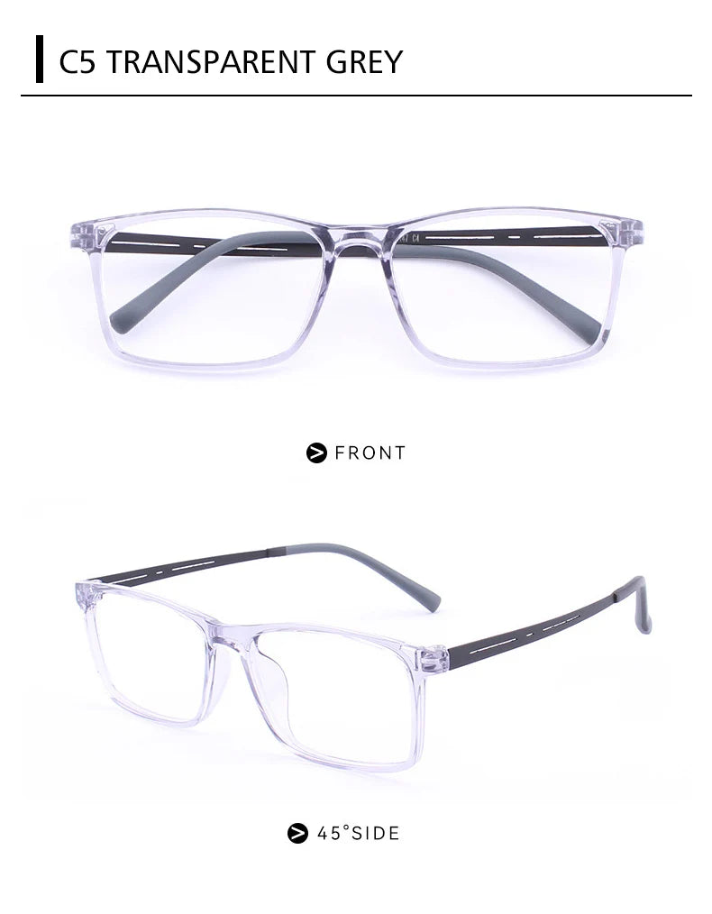 KANSEPT Square Man Glasses Myopia Big Face Glasses for Women Blue Light Lenses to Read Lunette De Lecture Femme Eyeglass Frames