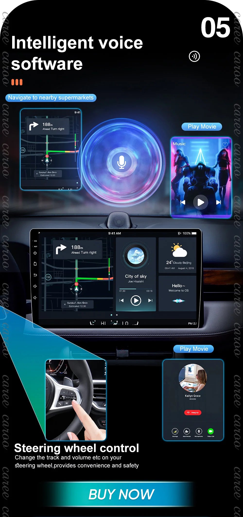 Car Radio Multimedia Player For Chevrolet Sail Aveo 2015 2016 2017 2018 2019 2020 2022 Android 15 Touch Screen GPS Carplay BT
