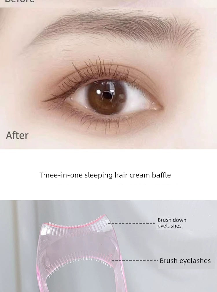 Eyelash Aid Mascara Painting Eyeliner Brush Baffle Three-in-One Makeup Tools Newbie Beginner Eye Makeup Board