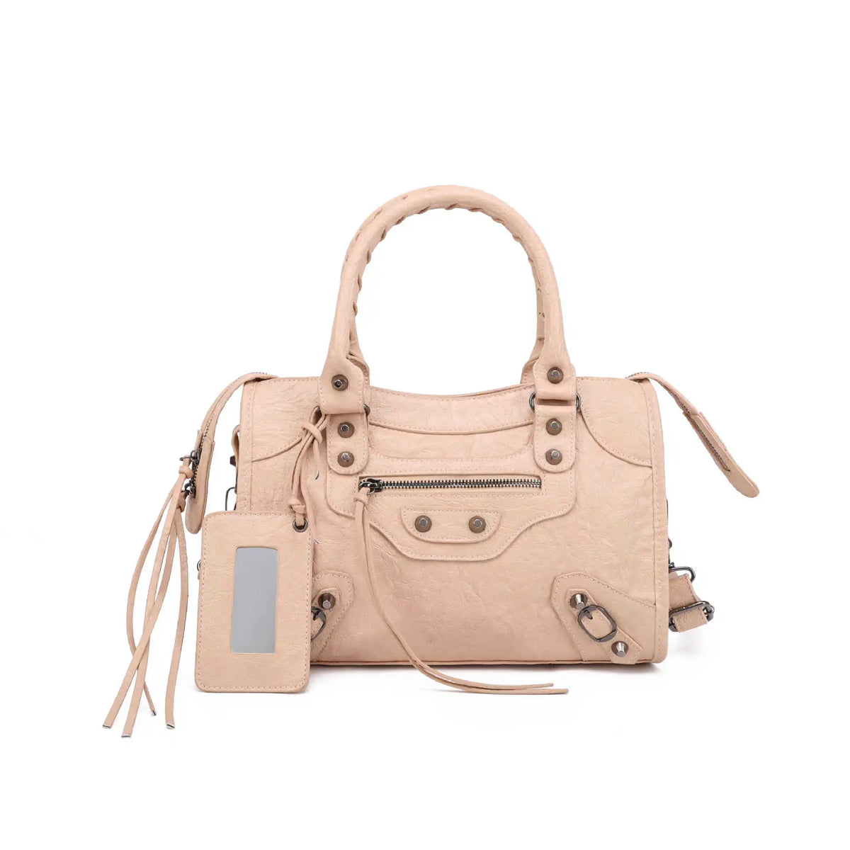 Luxury Designer City Motorcycle Shoulder Tote Bag for Women Large Capacity Autumn Winter Handbag Crossbody Stylish Women's Bag
