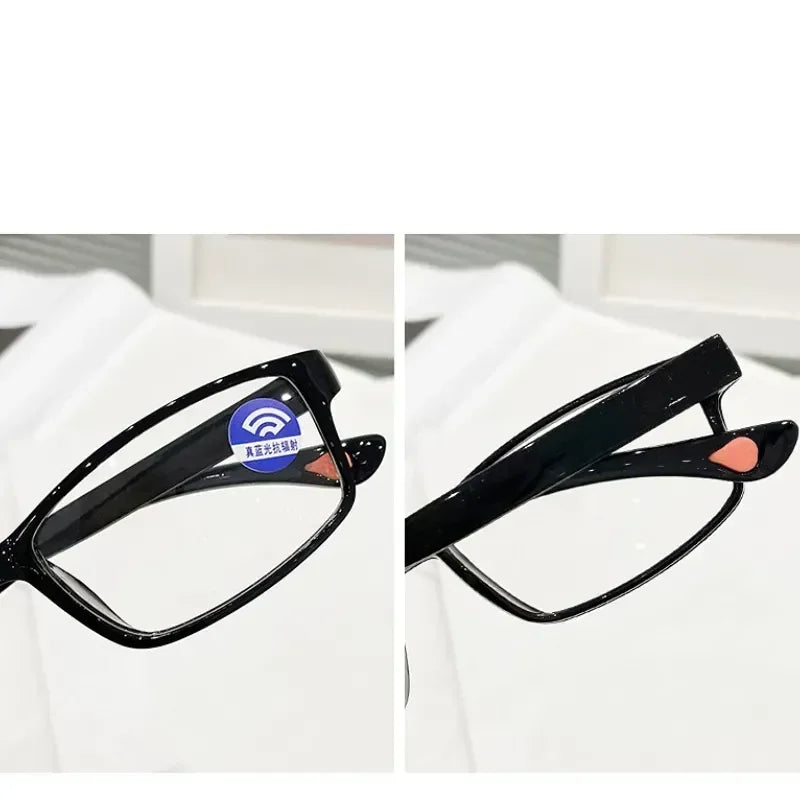 Multifocal Progressive Reading Glasses Men Intelligent Small Frame Ultralight Anti Blue Light Presbyopic Eyewear Women +1.0~+4.0