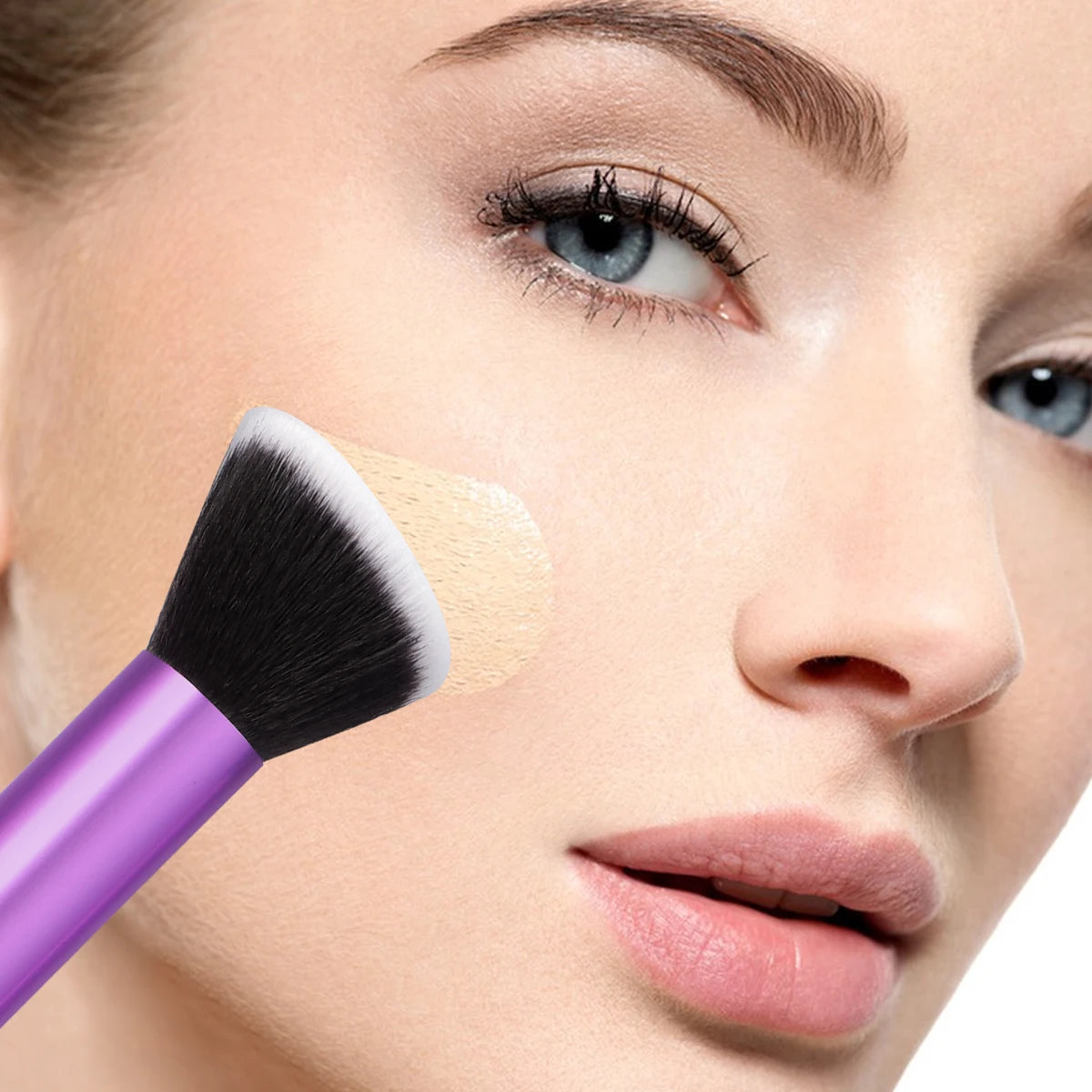 MAANGE 20PCS Professional Makeup Brush Set Premium Synthetic Foundation Face Powder Blush Concealers Soft Dense Makeup Tools