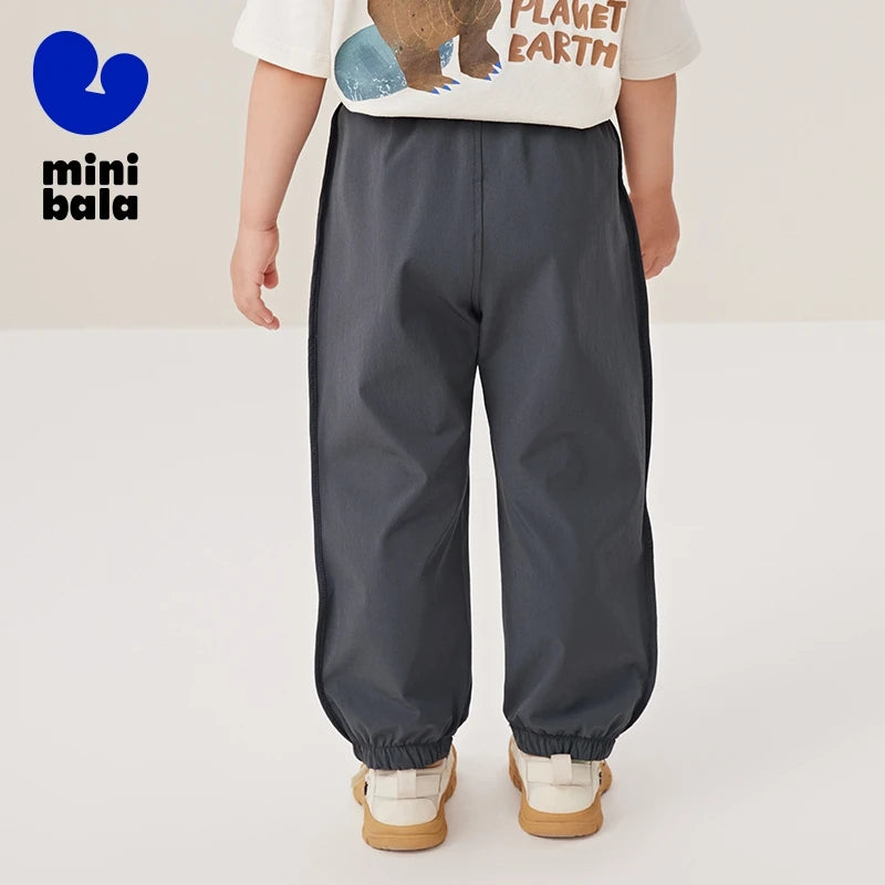 Mini Bala Long Pants Kids Casual Pants 2024 Summer Quick-Dry Cool-Feeling Long Pants