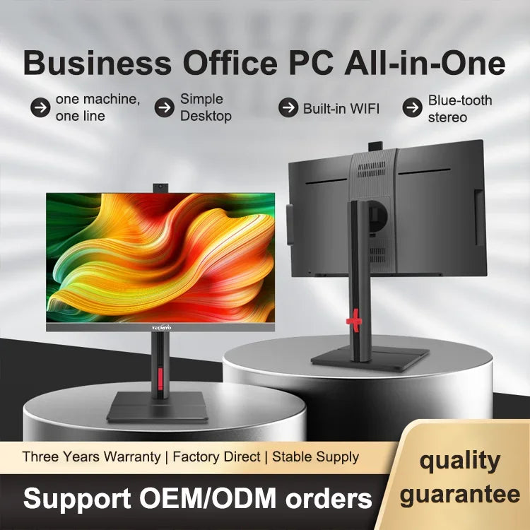 Display23.8 27 Inch All-in-one Desktop Computer I3 I5 I7 Core Gaming Pc With Lcd Display For Office Or School