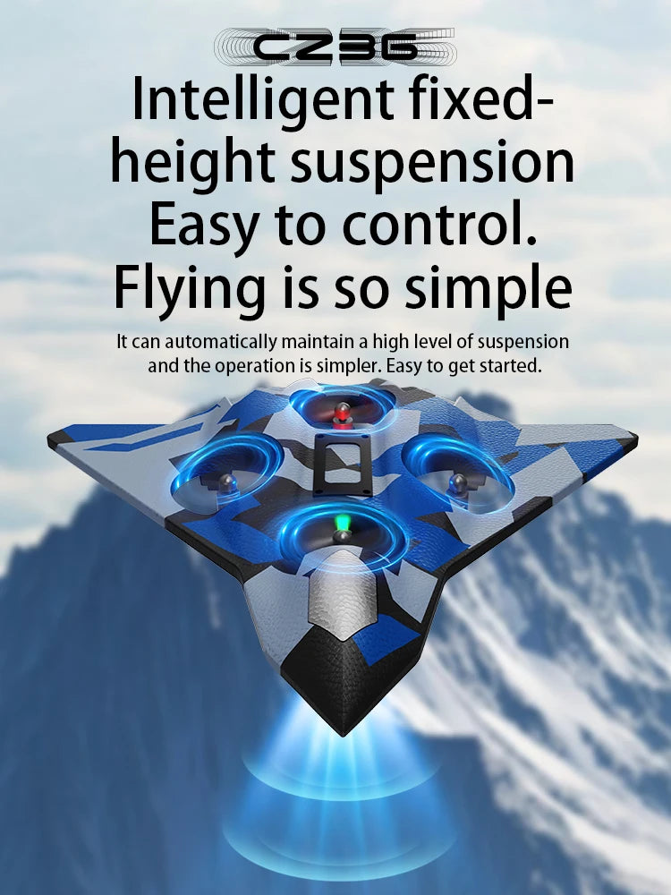 Cross-border Hit CZ36 Remote Control Foam Airplane, Drone Hovering Flight Fighter, Fixed Height Rolling Stunt Toy
