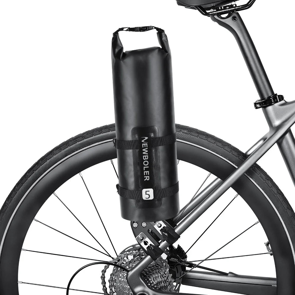 NEWBOLER Waterproof Bicycle Front Fork Bag Portable Bike Bag Bikepacking Luggage Bag Bicycle Rear Shelf Bicycle Luggage Carrier