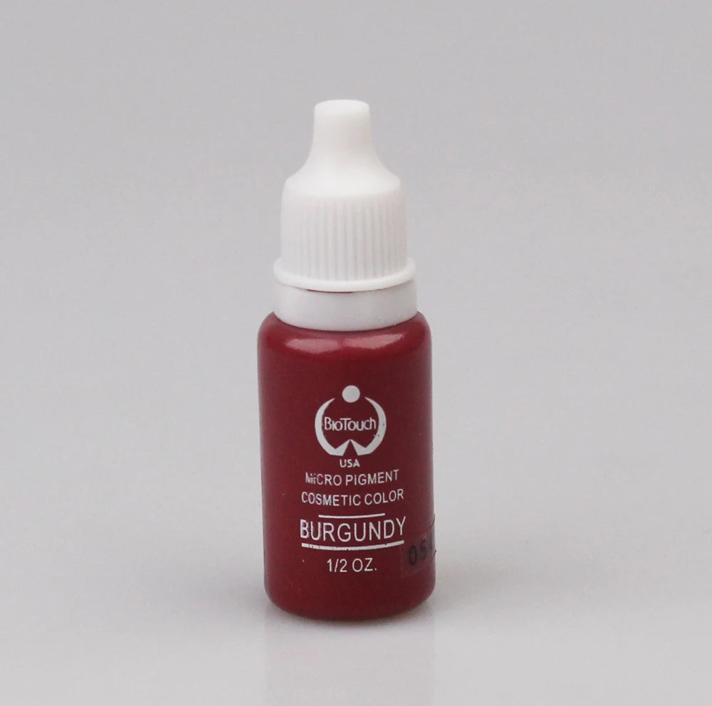 1Pcs Tattoo Ink Pigment Kit Permanent Makeup Micropigment for Eyebrow Eyeliner Lip Art Brown Black Chocolate Dark Red