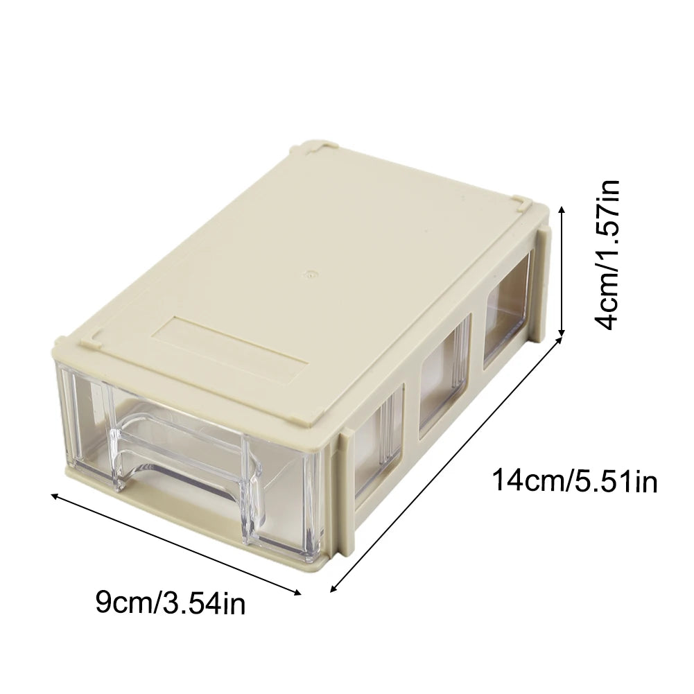 Storage Box Stackable Plastic Hardware Parts Storage Boxes Component Screws Tools Organizer Combined Cabinet Drawer Case Box