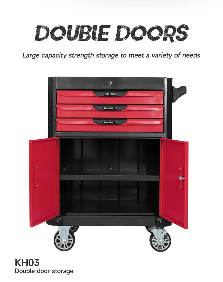 Storage Cabinet Toolbox Drawers Cart Tools Trolley Rolling Tool Cart For Mechanic