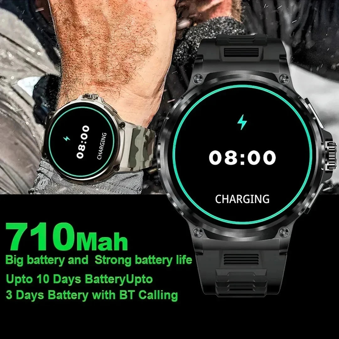 New SmartWatch Men 1.85-Inch HD Sports Bluetooth Call GPS Sports Fitness Tracker HeartMonitor 710mAh Waterproof Watch for xiaomi