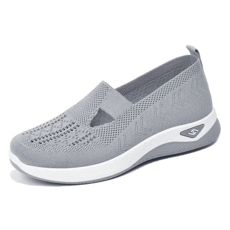 Women's Sneakers Breathable Slip on Walking Shoes Mesh Low Top Ladies Vulcanized shoes Soft Sole Lightweight Casual Shoes