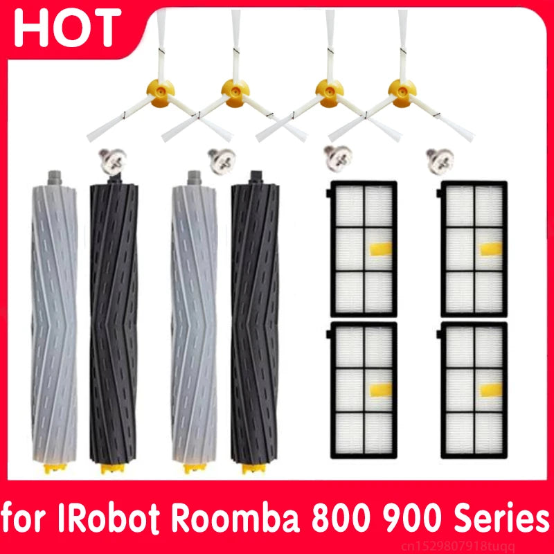 For iRobot Roomba Parts Kit Series 800 860 865 866 870 871 880 885 886 890 900 960 966 980 Main Side Brush Hepa Filter Dust Bag